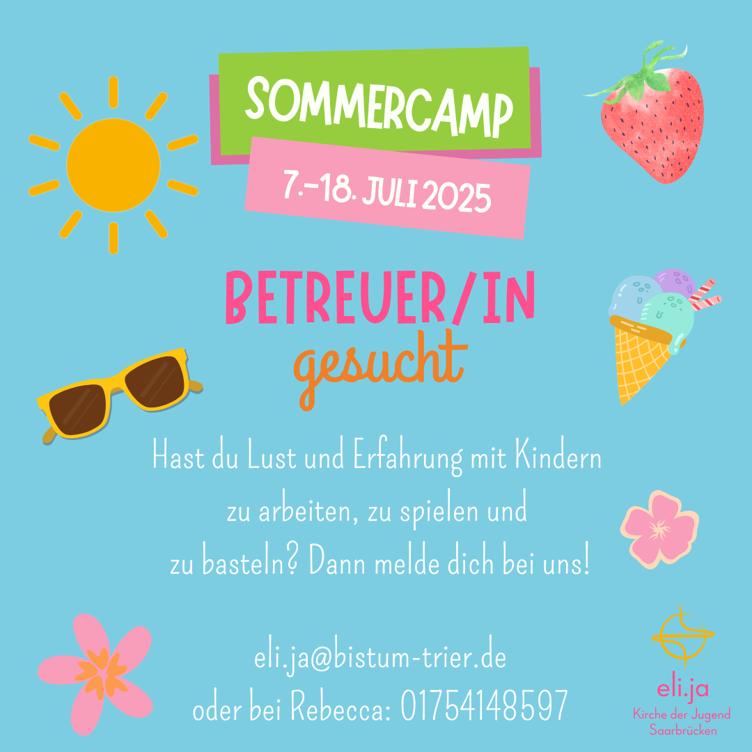 Aktuelles - Sommercamp - Betreuer gesucht - 2025